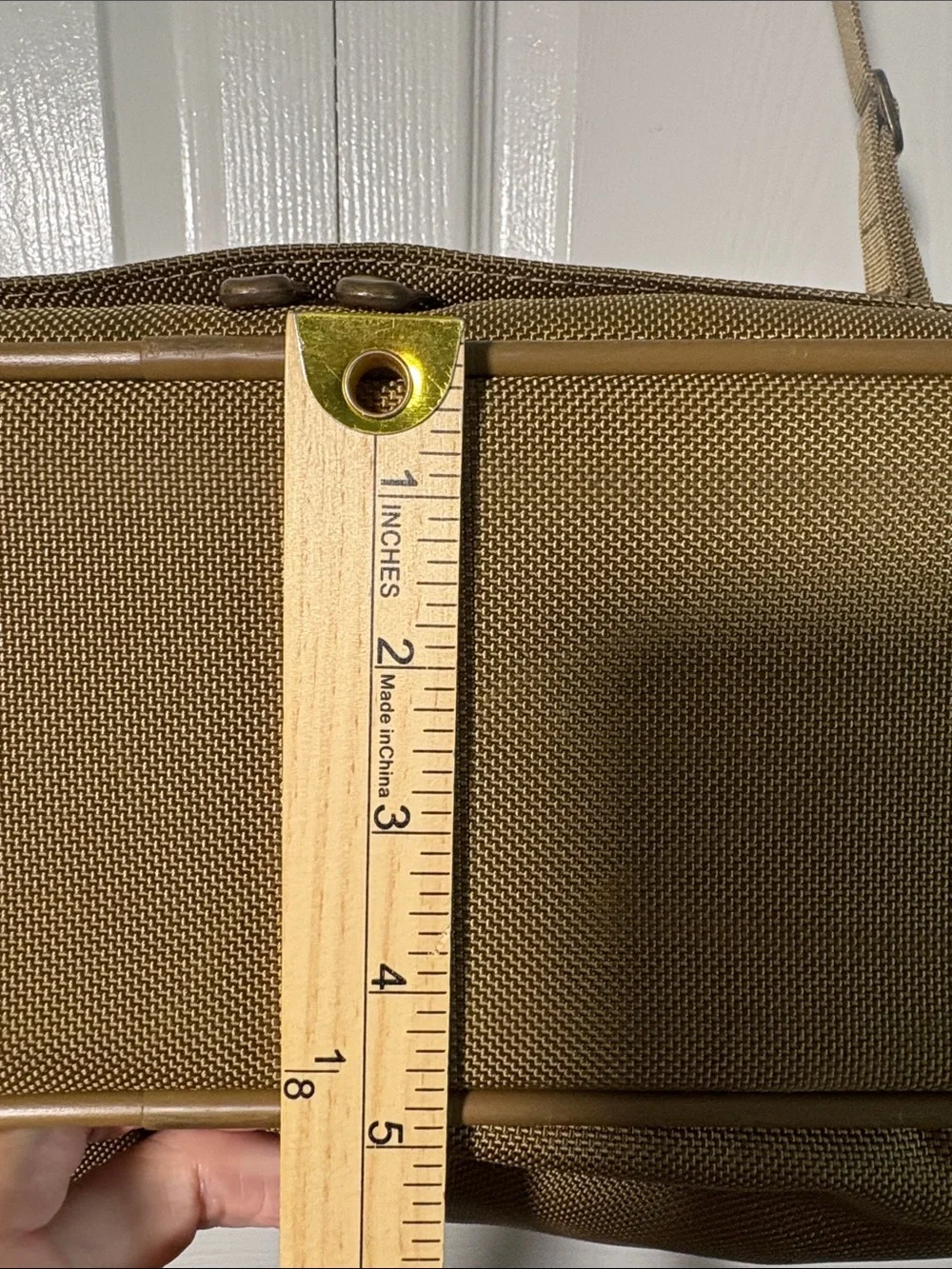 Hartmann nylon and leather  travel case with trolley sleeve.
